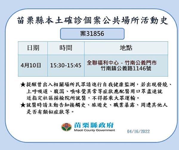 苗栗縣足跡。圖／苗栗縣政府提供