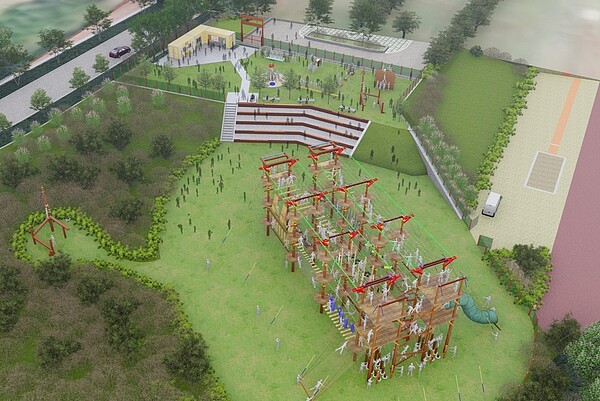 南投埔里鎮公所與暨大向中央爭取於暨大校內興建「中區戶外探索教育中心」,今年9月可望完工啟用。圖/暨大提供