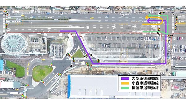 基隆西二後線聯絡道22日開放,中山一路與港西街增連通道。圖/交通處提供