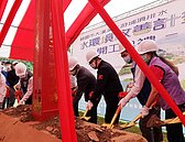 中庄濕地公園動工　鄭文燦：解決萬噸汙水明年3月完工