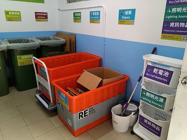 新北市規劃輔導50處社區或大廈新設置資源回收設施示範站。圖/新北市政府提供