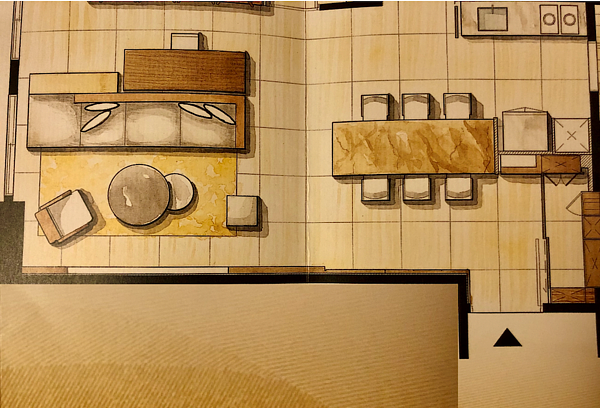 先餐桌再客廳格局。示意圖/資料照片