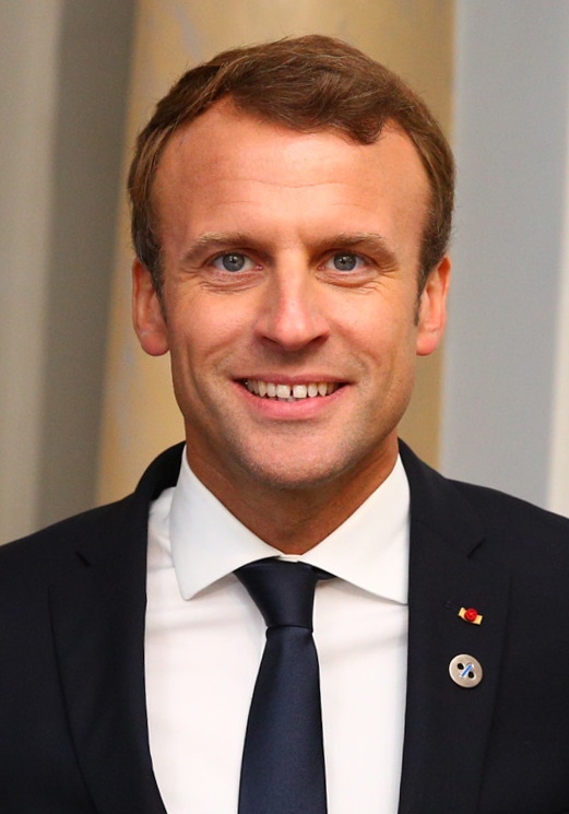 法國總統馬克宏連選連任，在24日的第二輪投票中以58.5%的得票率擊敗極右派對手雷朋。圖／擷取自維基百科