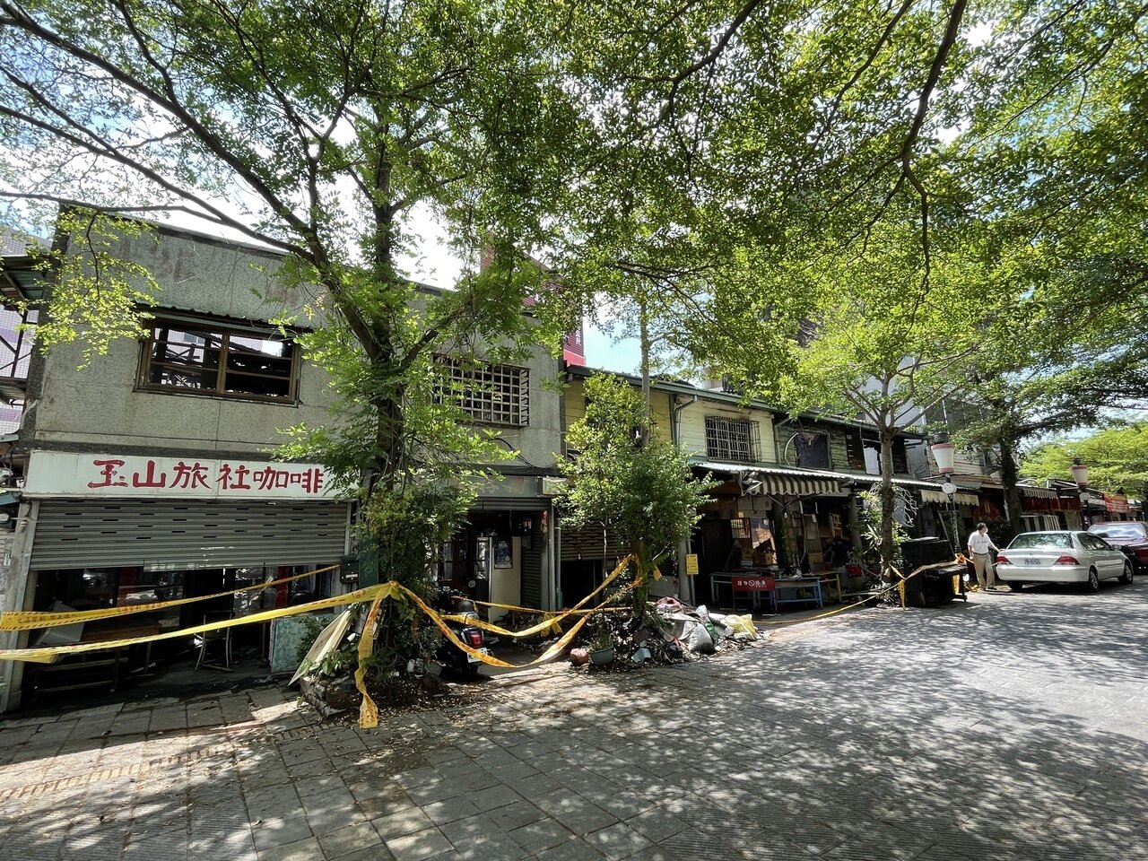 嘉義市北門驛前方共和街整排木屋大火後,已有6戶願申請中央補助修繕。記者林伯驊/攝影