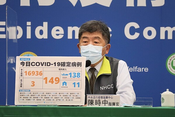 本土疫情連續四天破萬例,昨天新增本土個案1萬6,936例,及47例中重症個案,雙雙創下這波疫情以來最高紀錄。圖/指揮中心提供