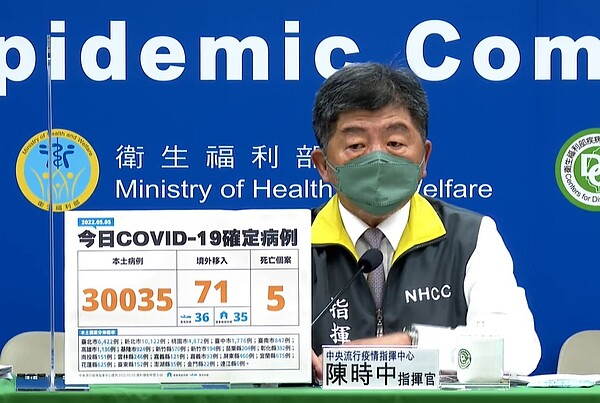 本土病例單日首破三萬人。圖/疾管署直播