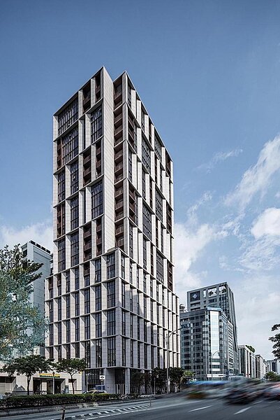 寒居酒店位在松江南京金融中心,緊鄰雙線交匯捷運站。圖/寒舍集團提供