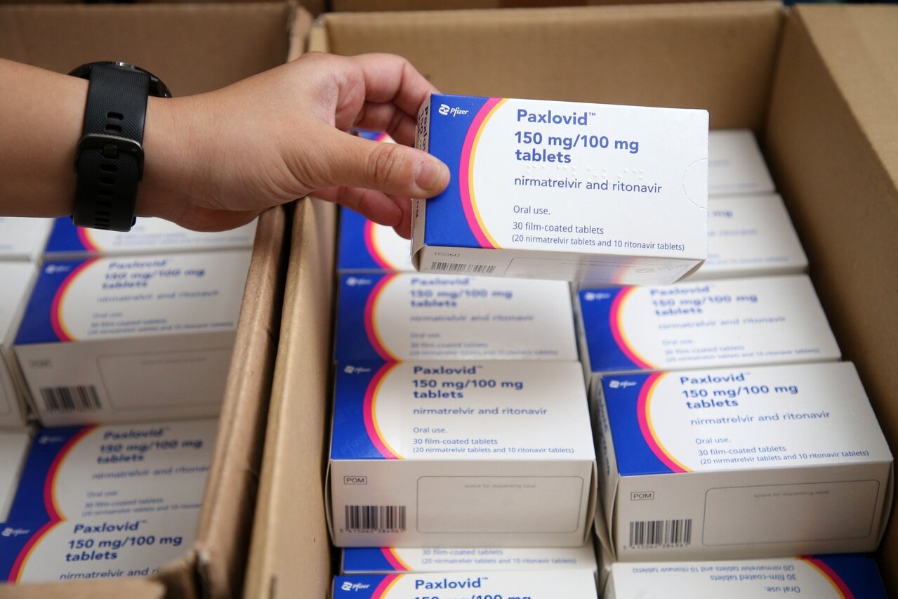 口服抗病毒藥物輝瑞Paxlovid。記者胡經周/攝影