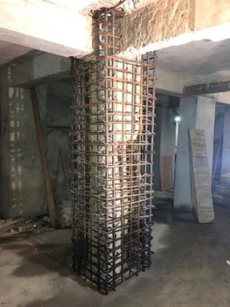 階段性補強擴柱。圖/工務局提供