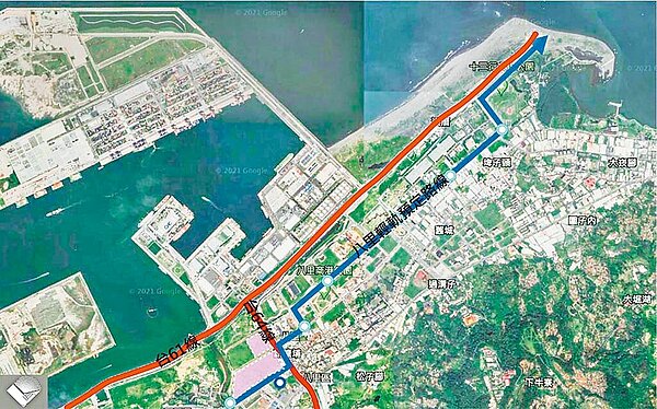 新北市議員陳偉杰認為,娛樂專用區蓋廠辦,恐讓八里觀光特色盡失。圖/新北地政局提供