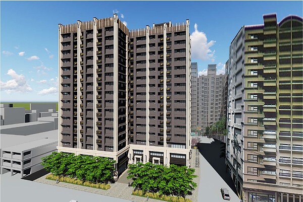 中和秀山市場都更後模擬圖。圖/新北市府提供