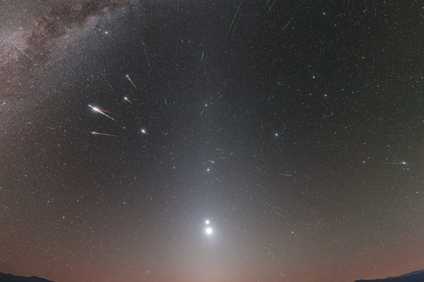 寶瓶座η流星雨。圖/台北市政府提供