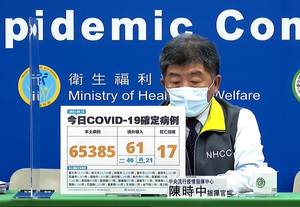 本土病例首破6萬人。圖/疾管署直播