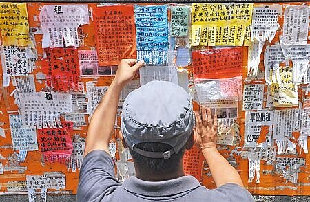 行政院日前宣布「300億元中央擴大租金補貼專案」,營建署昨天表示,此次專案不僅租金補貼戶數增加至50萬戶,還有金額加碼等4大亮點。(本報資料照片)