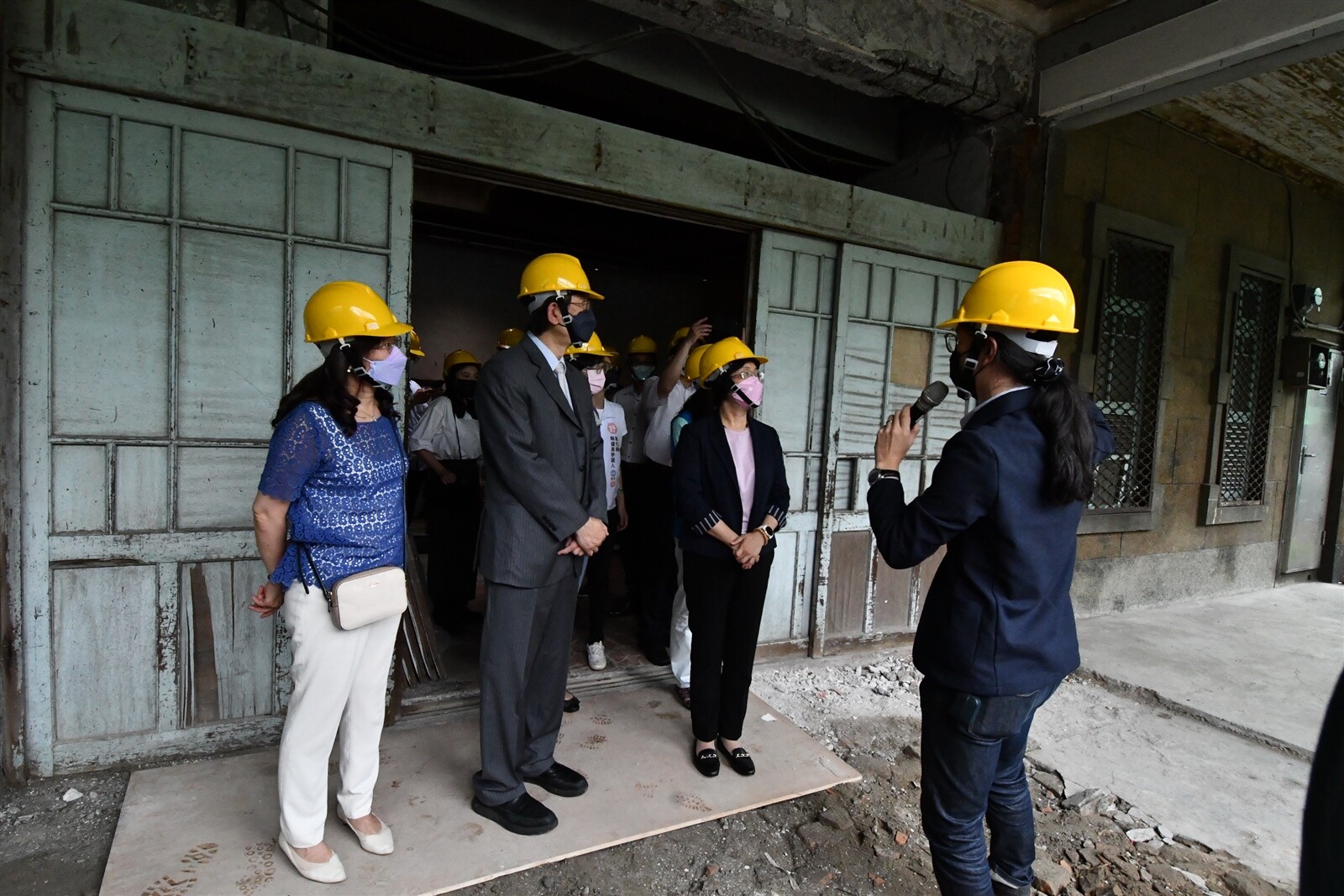 鹿港中山路與民族路路口的百年建築「長源醫院」獲文化部補助修繕。記者林敬家／攝影 