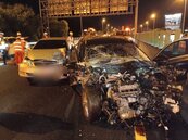國3竹崎段昨1死6傷　警調查疑中線道車輛撞車後引連環撞