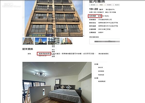 公平會認定仟祥建設於苗栗縣頭份市「星月雅築」建案，廣告內容與事實不符，違反《公平交易法》第21條第1項規定，處100萬元罰鍰。圖／公平會提供