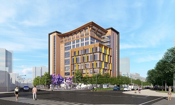 湧蓮寺大樓設施包括游泳池、運動中心、展演空間。示意圖/新北市工務局提供