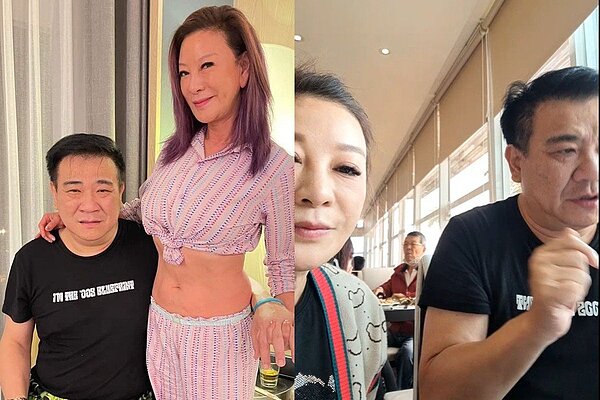 楊繡惠昨深夜突然貼出與白雲兩人十指緊扣的合照。圖/楊繡惠臉書