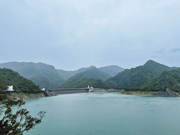 曾文水庫自14日起3天累積降雨量破100毫米。（南區水資源局提供／張毓翎台南傳真）