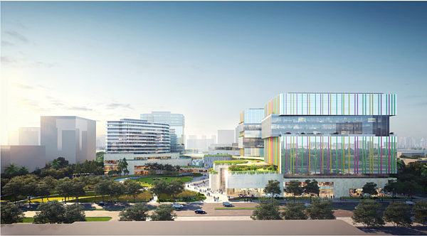 高鐵桃園站前最大地上權招商案。圖／第一太平戴維斯提供