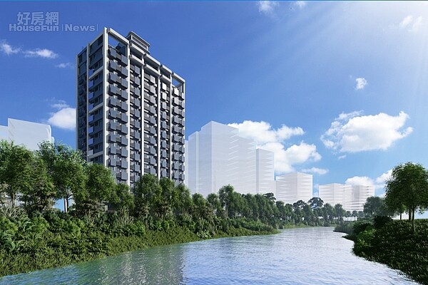 「麗江星漾」坐擁新街溪首排水岸景觀。合成示意圖/現場提供