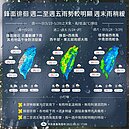 一張圖看天氣！鋒面明晚接近　周二至周五全台雨勢最劇