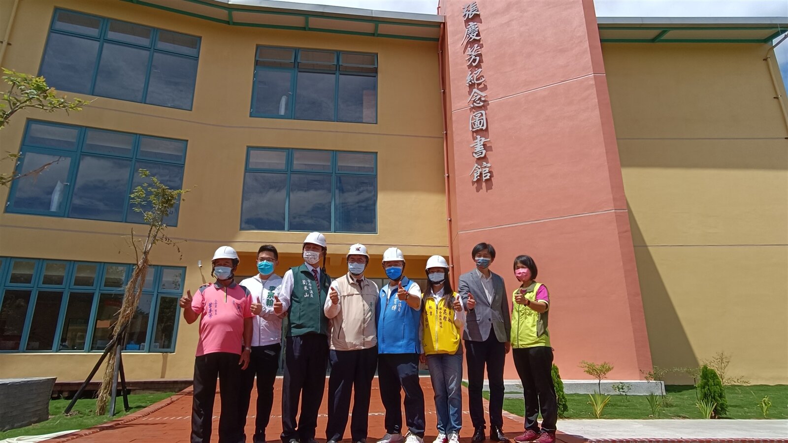 經11次流標,台南白河張慶芳紀念圖書館預估今年7月完工,11月開館。記者謝進盛/攝影