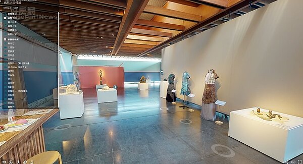 各藝文場館推出各式線上藝文展演及數位平台服務，如鶯歌陶瓷博物館數位博物館可線上觀賞3D環景展覽。圖／新北市政府提供