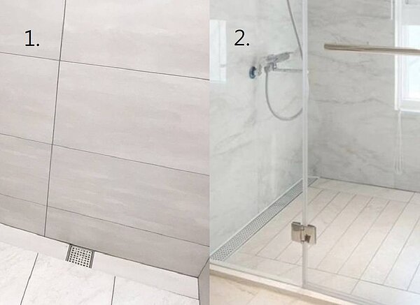 第二款排水雖然較為美觀,但清潔上卻較為麻煩。圖/取自臉書社團《裝潢DIY研究室》