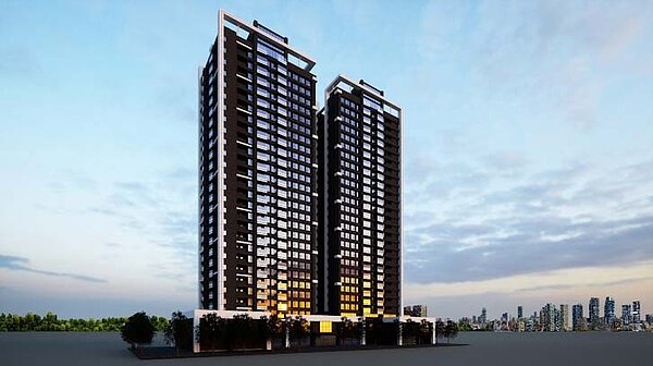 新店惠國市場改建後建築物外觀圖。圖/新北市城發局提供