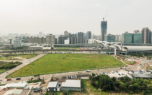新莊知產園區特定產業專區用都計變更範圍空照。圖/新北市府提供