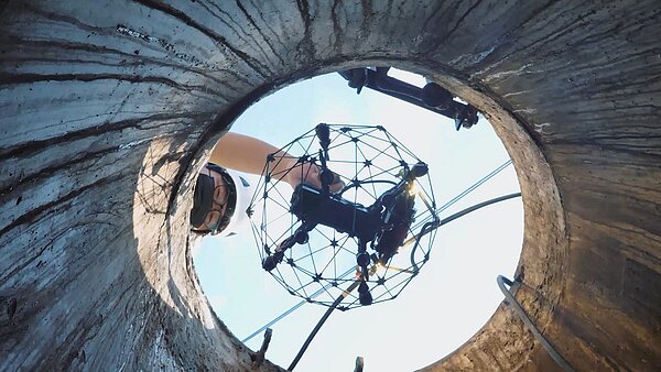 楊梅瑞溪路下水道竣工,無人機即時掌握水情。圖/桃園市政府提供