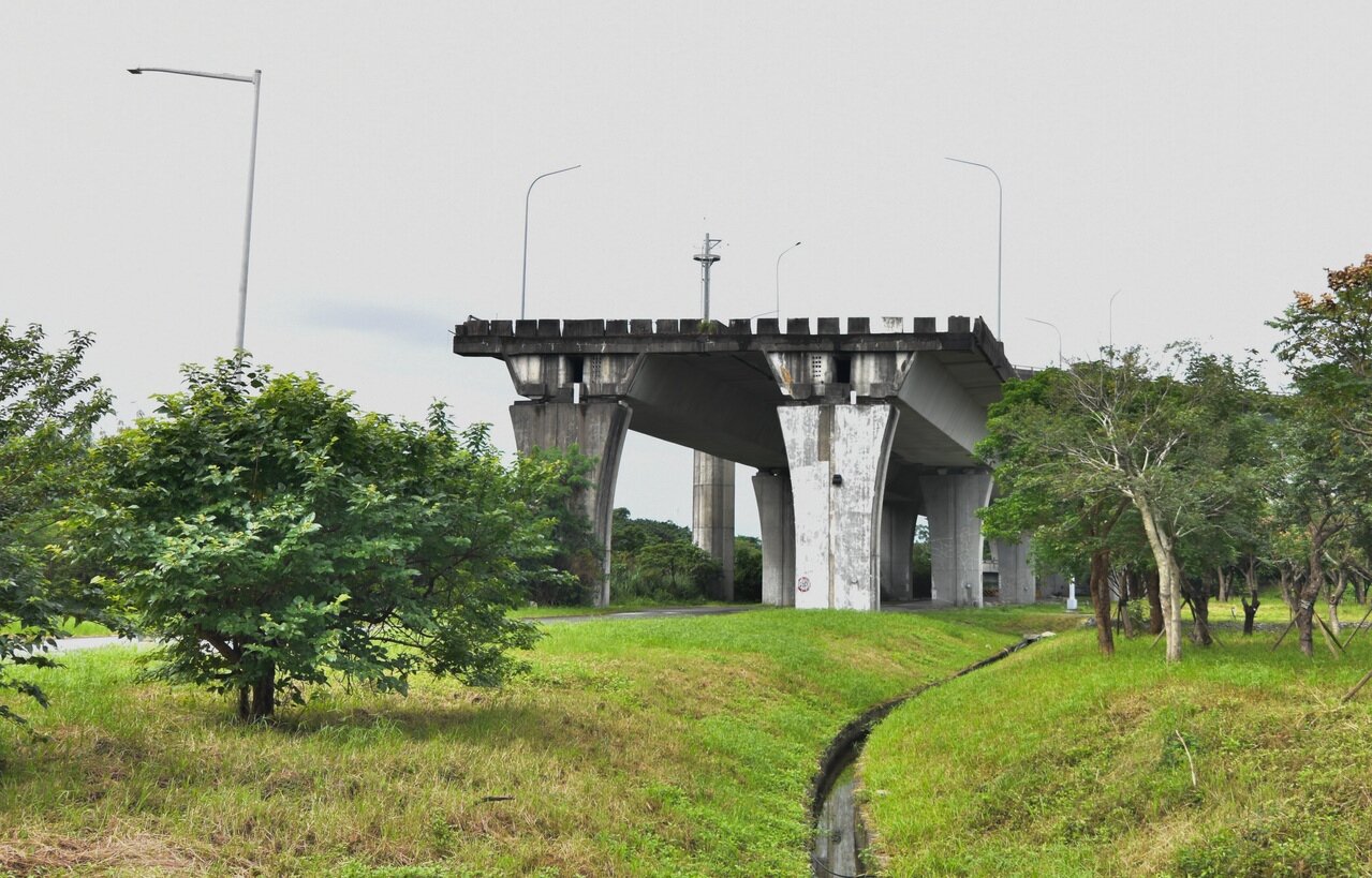 國道5號銜接蘇花改起點為蘇澳交流道的斷橋處。圖/報系資料照,記者張議晨攝影