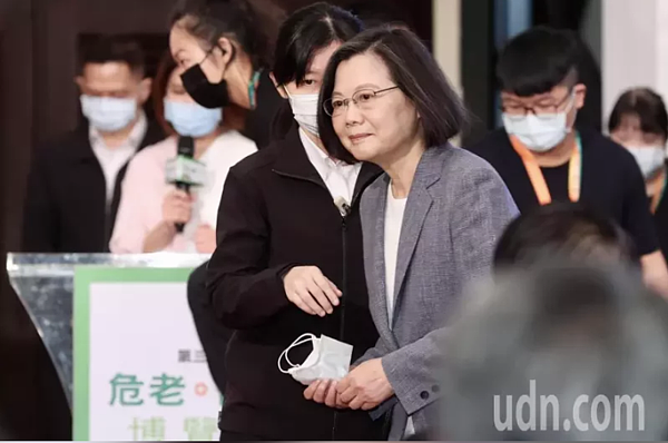 蔡英文總統上午出席「第三屆危老都更博覽會開幕式」並致詞。圖/記者林俊良攝影