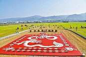 田中稻草藝術節　50公尺米龍現蹤