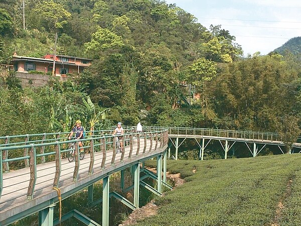 邱澤戲中入獄服刑的場景,是位在坪林的廉政研習中心,坪林的北勢溪自行車道曾被票選為台灣北部最美且最短的自行車道。圖╱取自新北觀光旅遊網