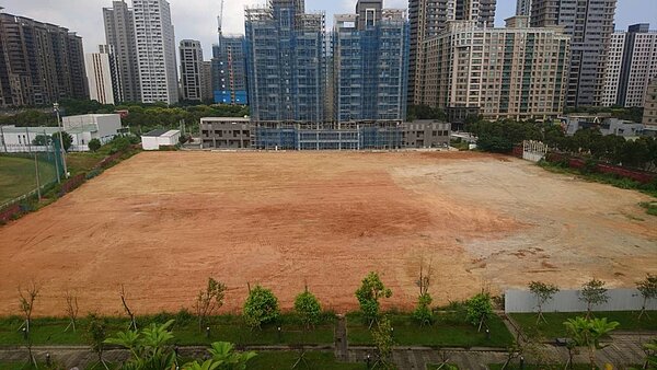 新北市正在標售的林口力行段第四種產業專用區1.34公頃土地。圖/新北市經發局提供