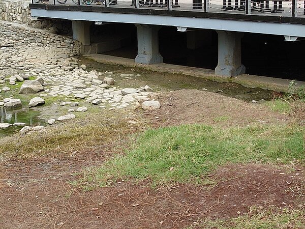 改造後龍巖冽泉採生態工法具生態、景觀需求並兼顧排洪要務。圖/高雄市政府提供