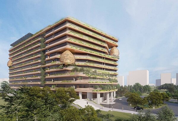 竹科X首棟軟體大樓將於12月25日正式動工。示意圖/新竹市政府提供