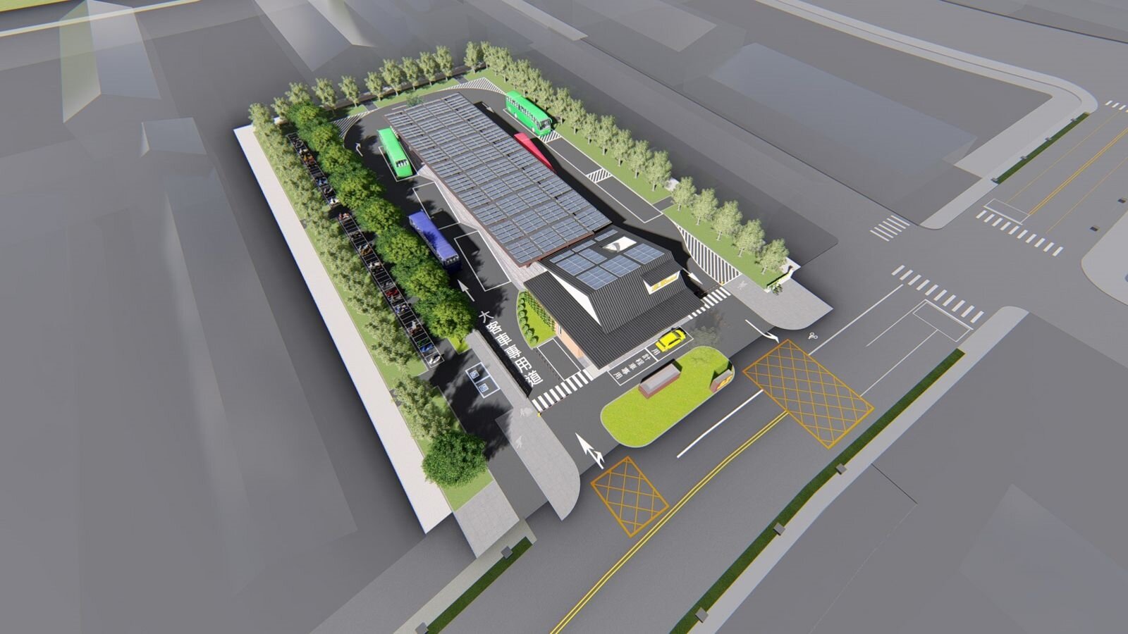 台南市交通局規劃在永康物流及轉運專區內興建「永安轉運站」,預計2024年完工。圖/台南市交通局提供