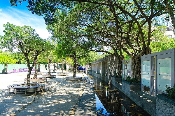 清幽且綠意盎然的仁愛公園。圖/大賞建設提供