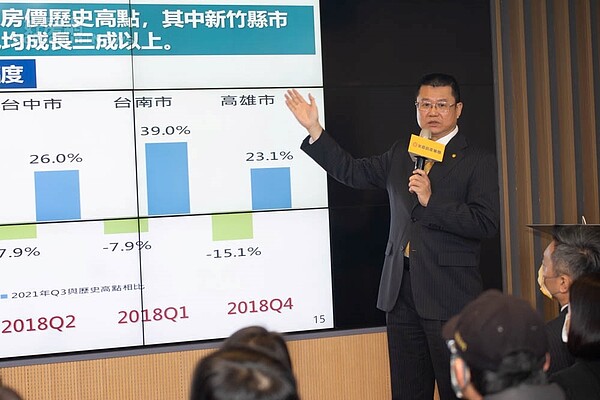 永慶房產集團業務總經理葉凌棋預估2021年全年交易量在34.5至34.8萬棟之間,創八年來新高紀錄。(圖/好房網News)