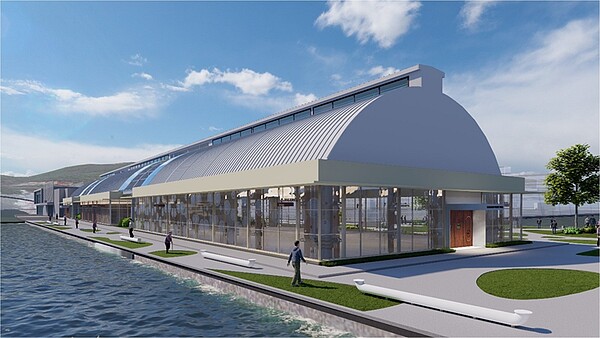 鼓山漁市場再造模擬圖。圖/高雄市政府提供