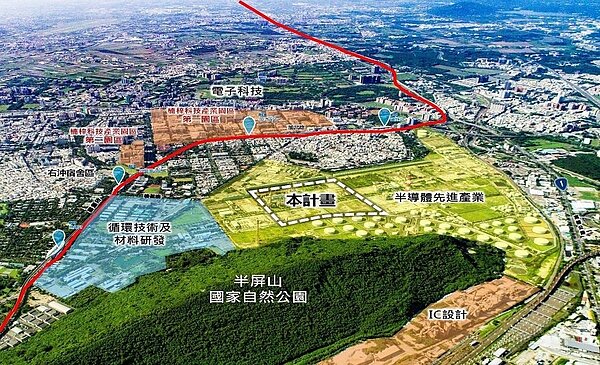 台積電中油高煉廠第1期設廠用地,獲高雄市都委會審議通過。圖/高雄都發局提供