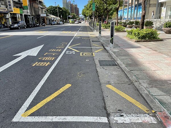 臺北市加強停車格位標示新措施。圖／北市府提供