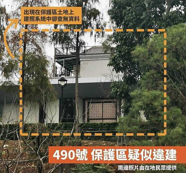 台中市新聞局前局長卓冠廷在臉書貼文,指顏家建物「疑似違建」圖/取自卓冠廷臉書