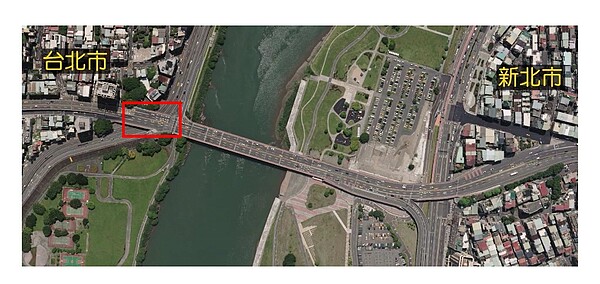 水源路上方之下游側部分引橋第一階段拆除作業,拆除施工期間將封閉水源快速道路及水源路。圖/台北市政府提供