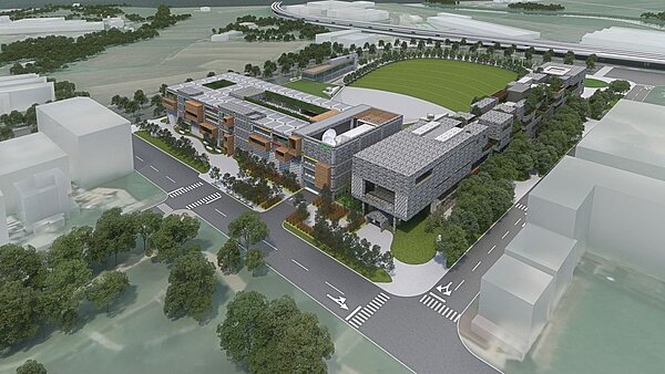 原住民族語言傳播大樓開工動土,預計113年6月竣工。圖/桃園市府提供