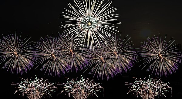 跨河煙火秀將有不少特效煙火。圖/新北高灘處提供